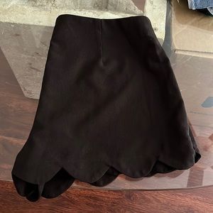 Black “Scallop cut” Shorts